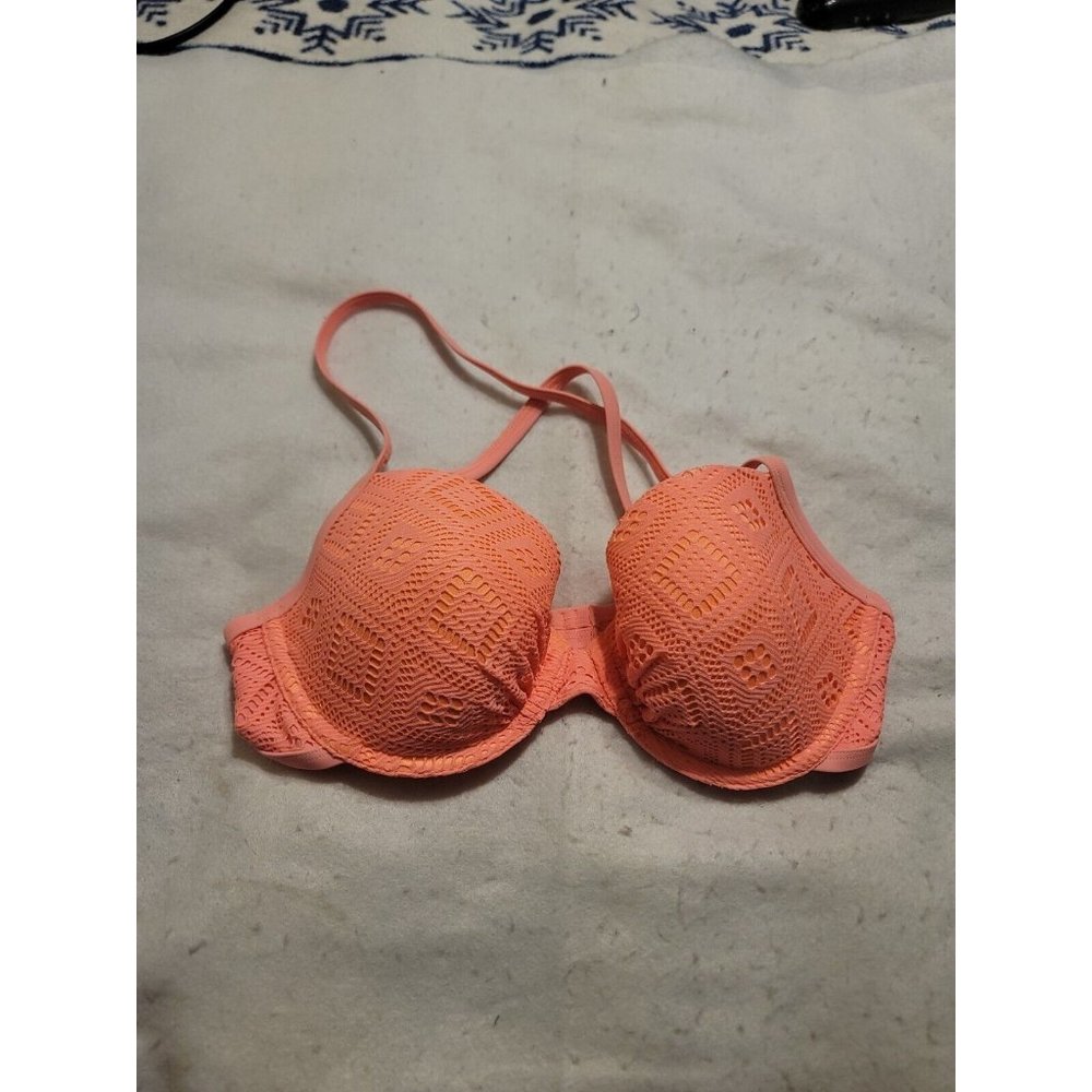 Aerie Pink Padded Bikini Top Swimsuit Size 34DD